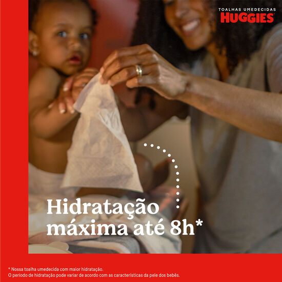 Lenço Umedecido Huggies Hidratação e Nutrição - 48 unidades